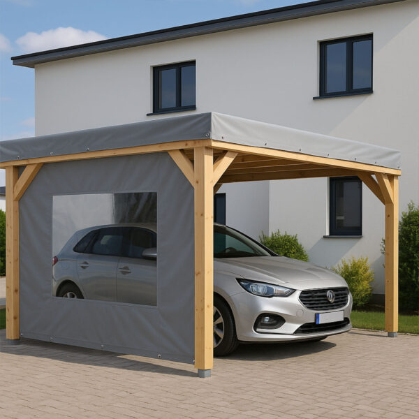 Carportplane mit Ösen