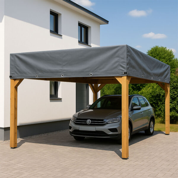 Carportplane mit Ösen